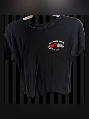Zumiez Black Short Sleeve Tee with Red & White Graphic